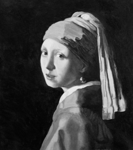 Girl with Pearl Earring - the underpainting stage